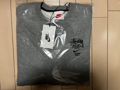 Nike x Stussy International Crewneck Sweatshirt (US Size) "Grey" DC4198-050