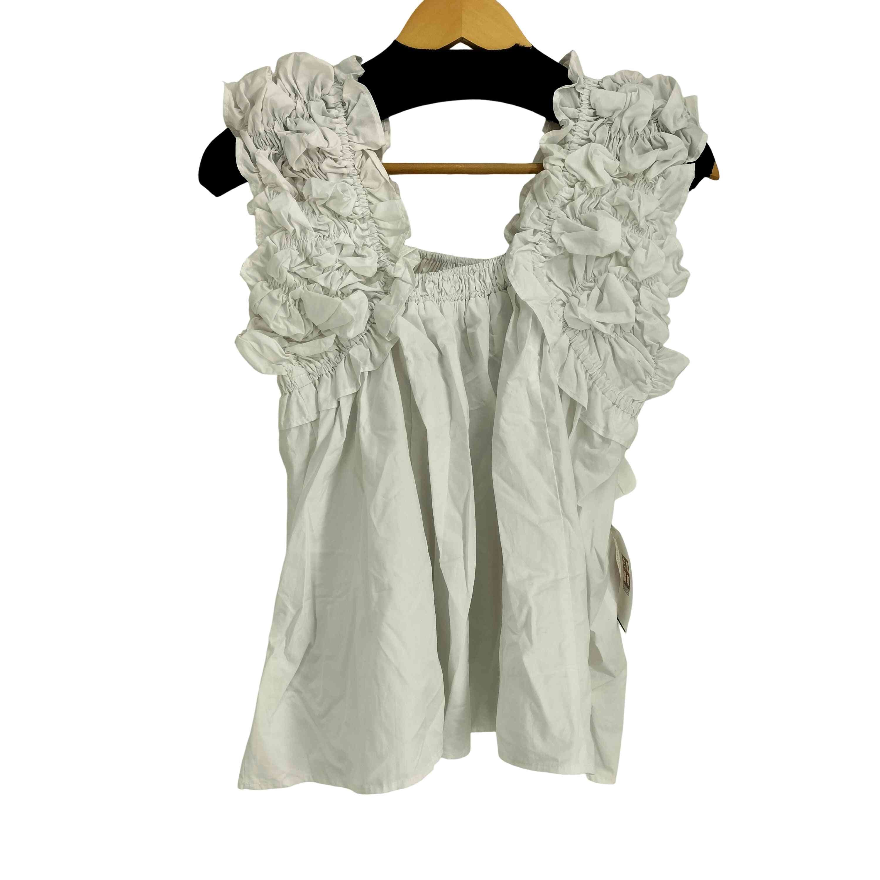 SHOULDER FRILLS ブラウス【1142130740179】