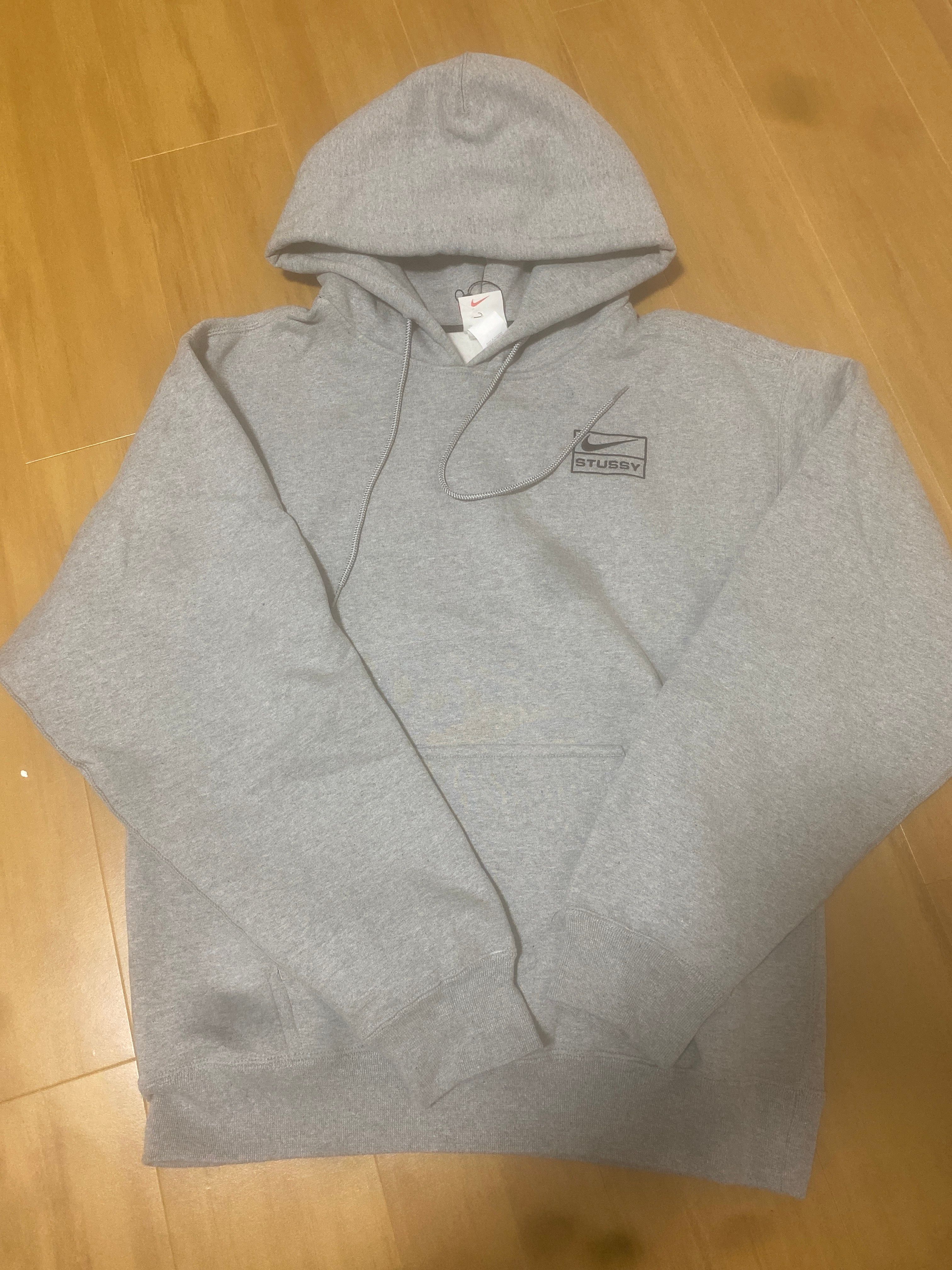 Stussy × Nike NRG Washed Hoodie (US Size) "Grey" DJ9488-063