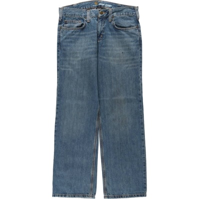 古着 カーハート Carhartt Relaxed Straight テーパードデニムパンツ メンズw34相当/eaa654647