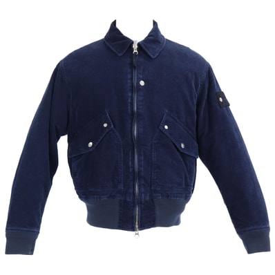 ストーンアイランド 【美品/国内正規/25AW】4100123 INDIGO MICRO CORDUROY-RINSED ボンバー S