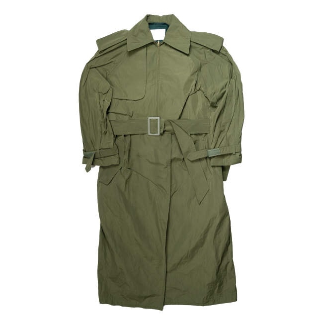 TOGA PULLA トーガ プルラ 19AW 日本製 Shape memory polyester coat シェイプメモリーポリエステルコート TP92-FA233 36 オリーブ ARCHIVES トレンチコート アウター g3810