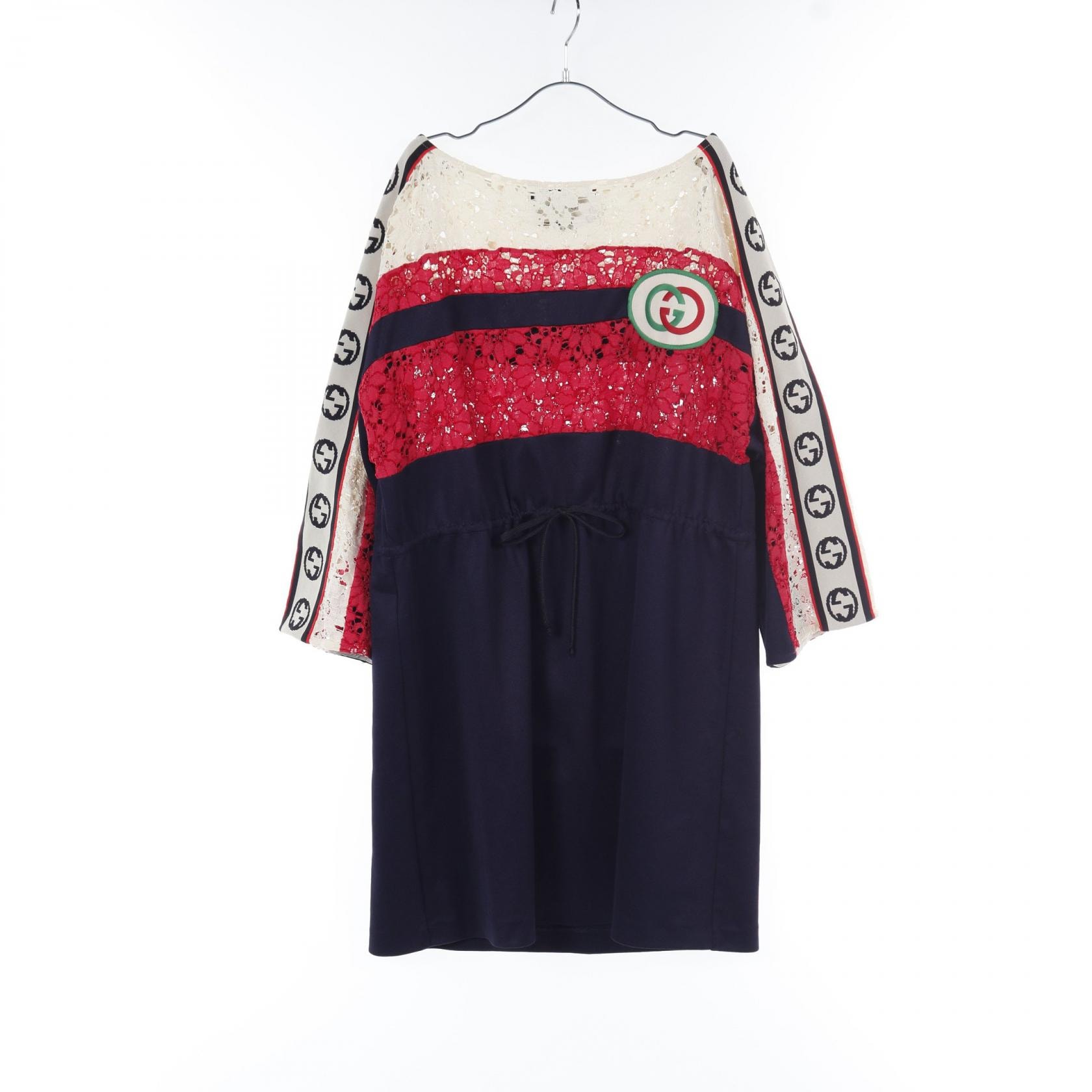 C (やや傷や汚れあり)】GUCCI グッチ ワンピース ウェブベルト GG