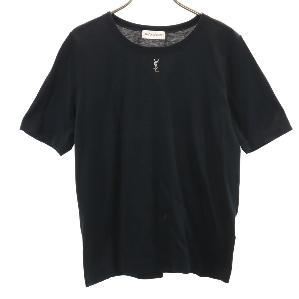 YVES SAINT LAURENT イヴサンローラン 90s オールド 半袖 Tシャツ M ブラック