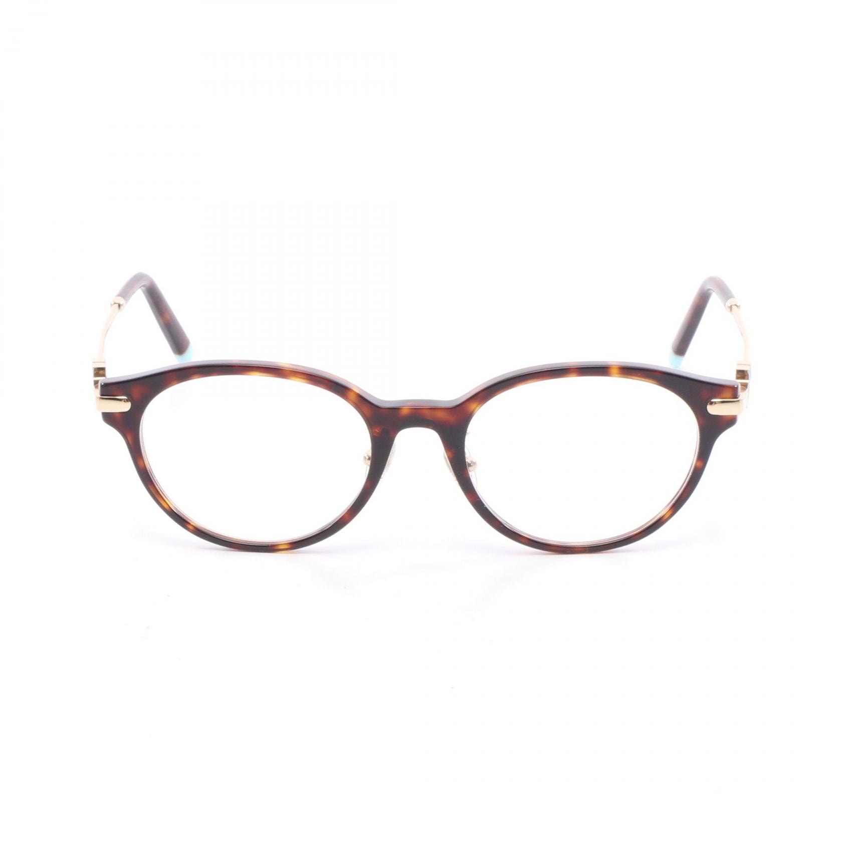 ティファニー TIFFANY&CO 伊達 メガネ 衣料品 プラスチック / GP レディース ブラウン系 / ゴールド系 / ブルー系 【中古】