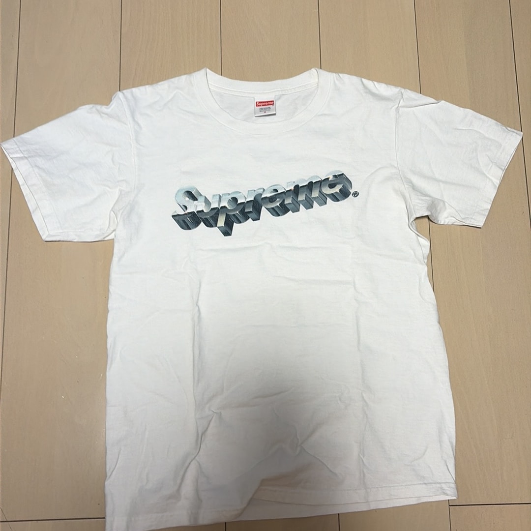 Supreme Chrome Logo Tee "White"