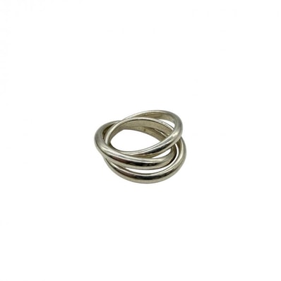 TIFFANY&Co. ティファニー リング・指輪 3連 トリニティ リング 指輪 シルバー 925 レディース ★中古品★