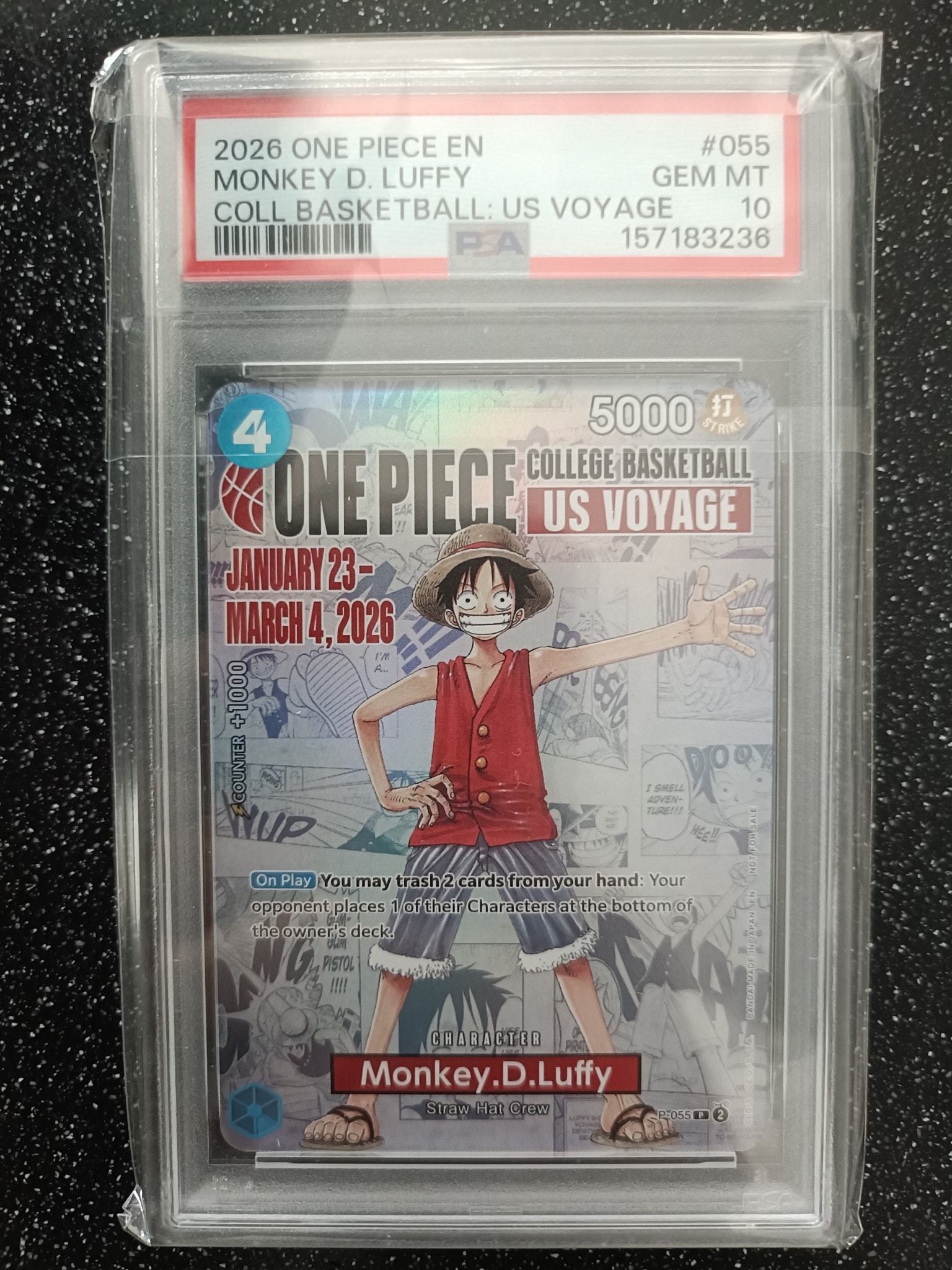 PSA10】モンキー・D・ルフィ：P (開封済) [P-055]【英語版