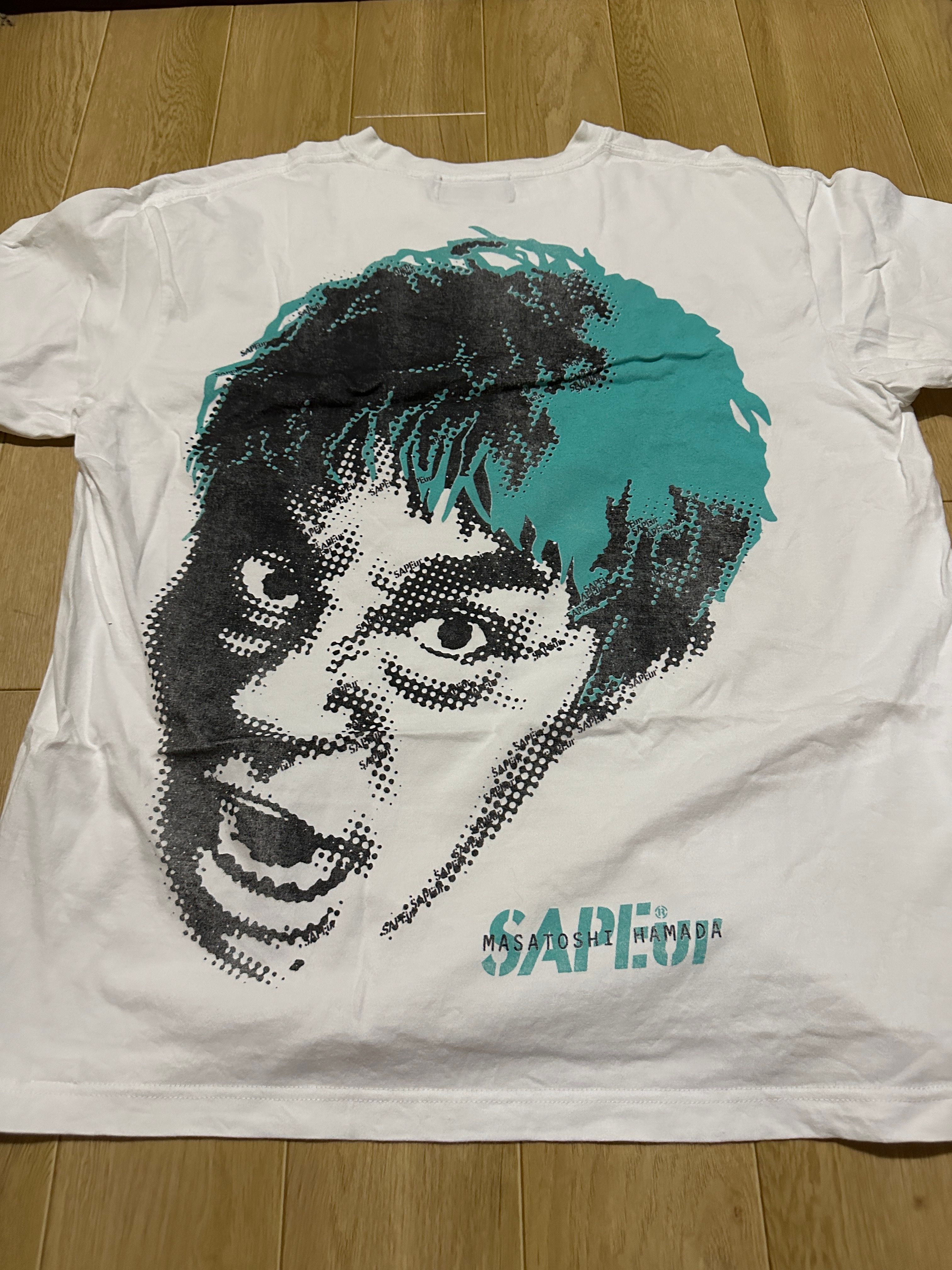 SAPEur x MASATOSHI HAMADA Mintblue S/S Tee "White"