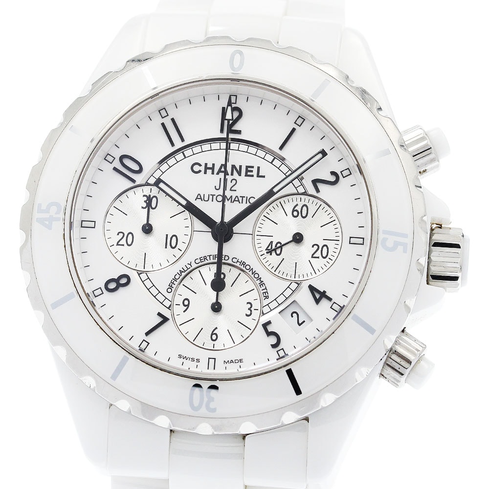 シャネル J12 白セラミック H2009 メンズ 【中古】