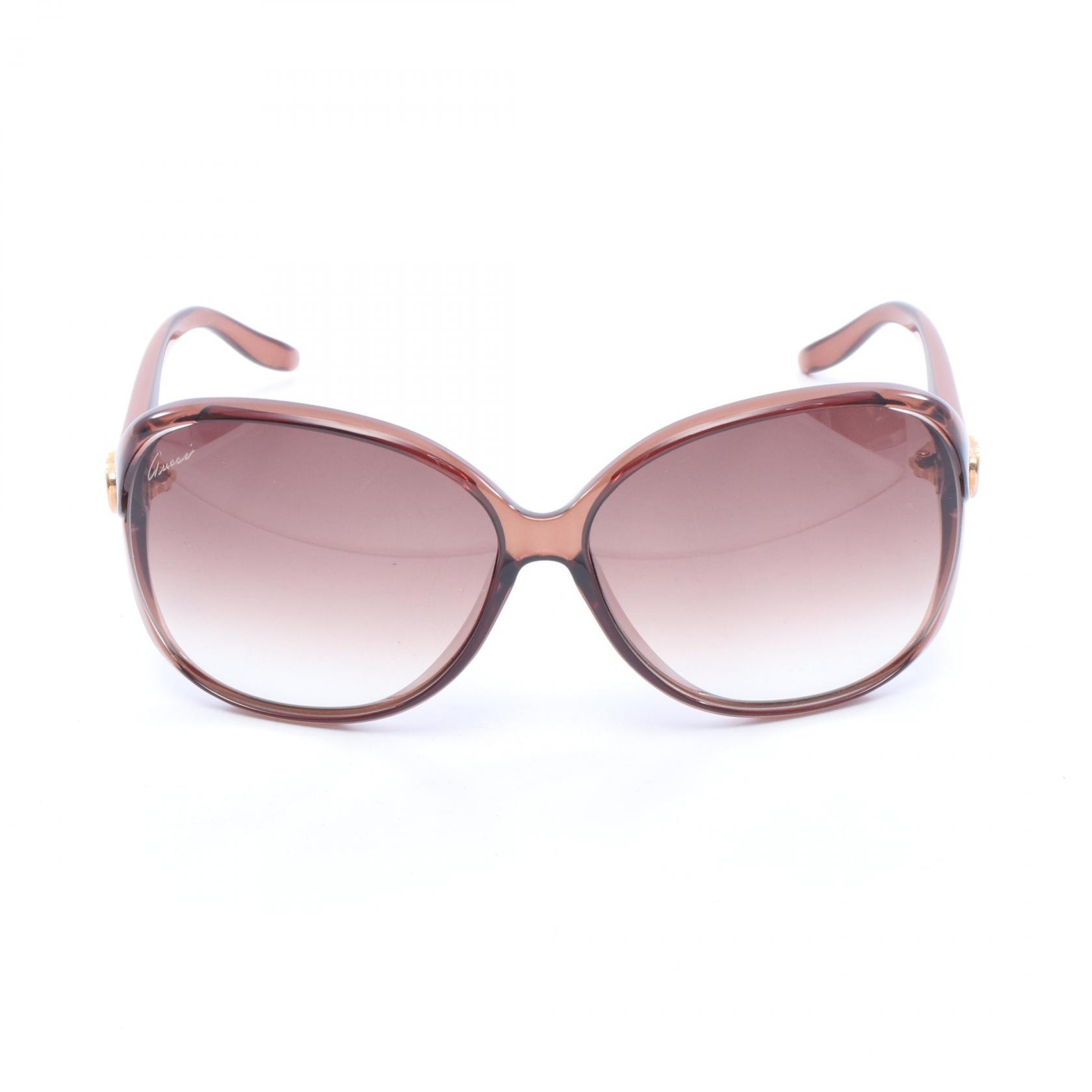 グッチ GUCCI ラブリー グラデーションレンズ サングラス 衣料品 プラスチック レディース ブラウン系 GG3525/K/S 【中古】