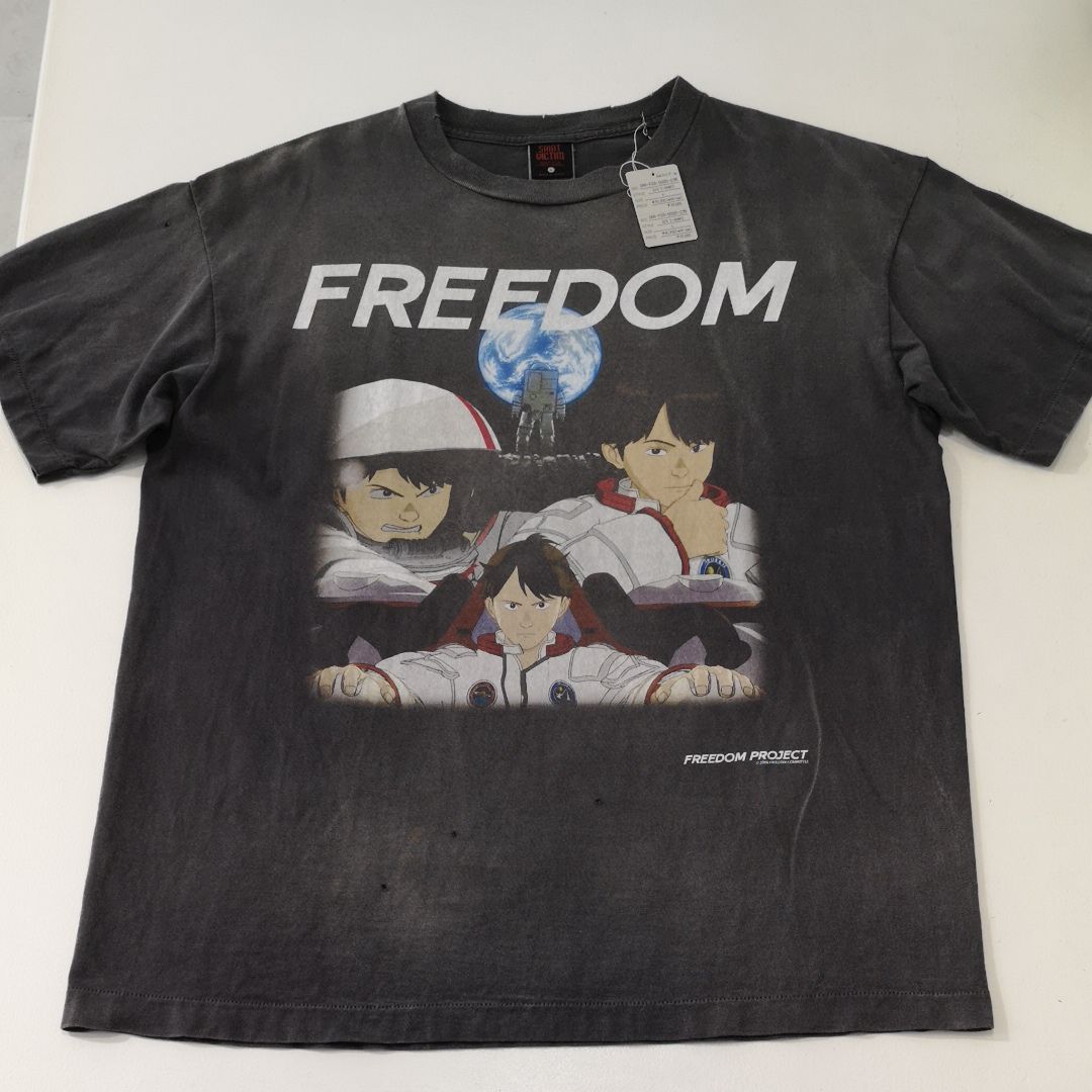 SAINT Mxxxxxx 24SS x FREEDOM Short Sleeve T-Shirt "Black"