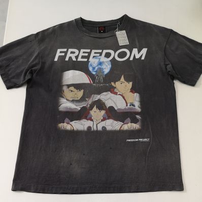 SAINT Mxxxxxx 24SS x FREEDOM Short Sleeve T-Shirt "Black"
