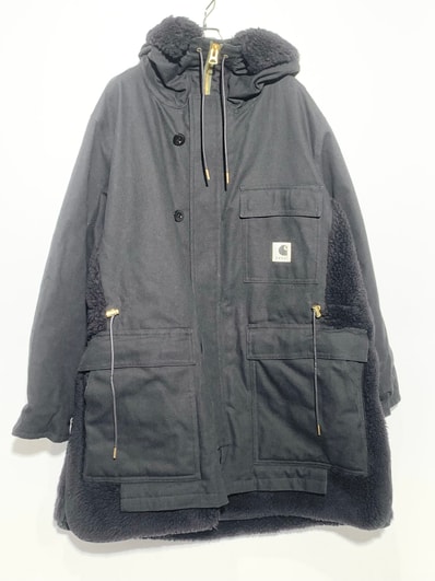 Carhartt WIP x sacai Men's Canvas Parka Siberian "Black"