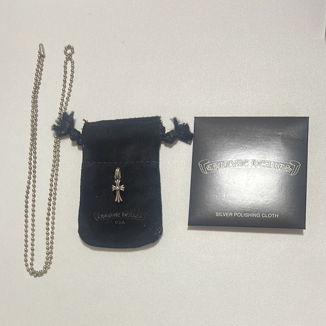 Chrome Hearts CH Cross Baby Fat Charm "Silver"