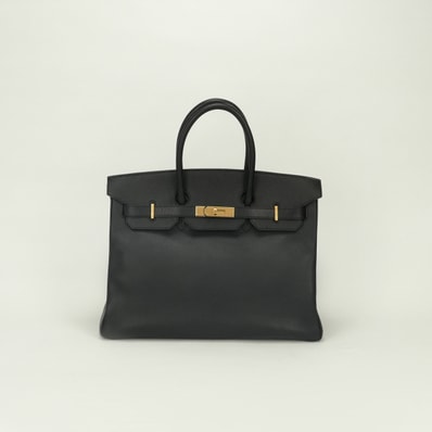 エルメス HERMES バーキン35 バーキン 35 バッグ トートバッグ アルデンヌ ノワール Noir ブラック Black 黒 ゴールド金具 ハンドバッグ トートバッグ