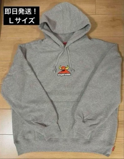Supreme x Toy Machine Hooded Sweatshirt "Heather Grey"