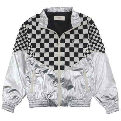 CELINE Loose Blouson Jacket / Nylon "Silver"