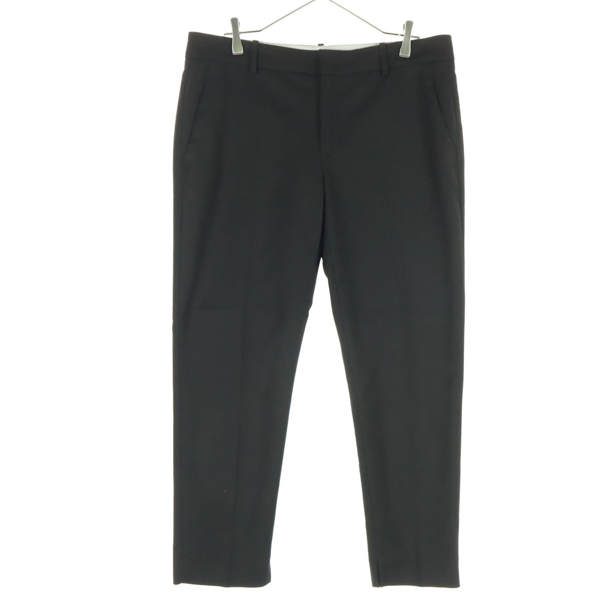 ZARA ザラ ストレッチ テーパードパンツ 42 ブラック