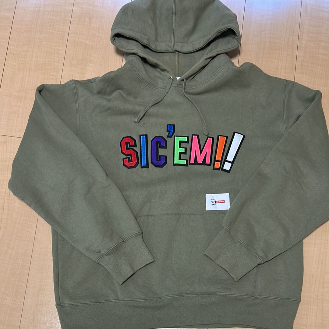 Supreme / WTAPS Sic'em! Hooded Sweatshirt "Olive Drab"