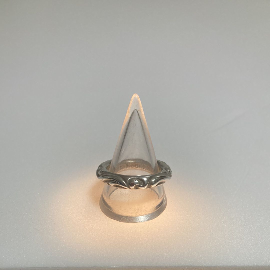 Chrome Hearts Scroll Band Ring "Silver"