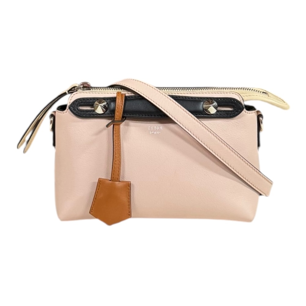 フェンディ バイザウェイミニ ショルダーバッグ レザー 8BL145 ピンク レディース FENDI 中古