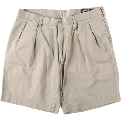 古着 ラルフローレン Ralph Lauren POLO by Ralph Lauren CLASSIC PLEATES 9'' ツータック チノショーツ ショートパンツ メンズw37相当/eaa660194