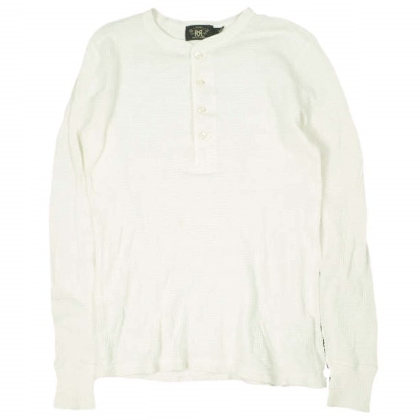 RRL ダブルアールエル ワッフルニット コットン ヘンリー 282663344001 1 NATURAL Double RL レディース サーマルカットソー トップス g26728