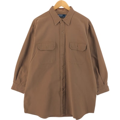 古着 ラルフローレン Ralph Lauren POLO by Ralph Lauren 長袖 コットンシャツ メンズXL相当/eaa526289