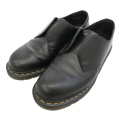 Dr.Martens ドクターマーチン 42290001 1461 LACELESS レースレス 3ホール レザー シューズ ブラック系 UK9【中古】