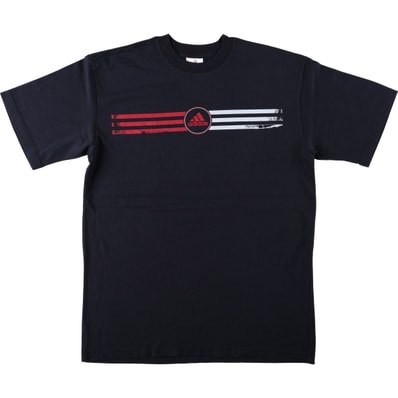 古着 アディダス adidas ロゴプリントTシャツ カナダ製 メンズXL相当/eaa672749