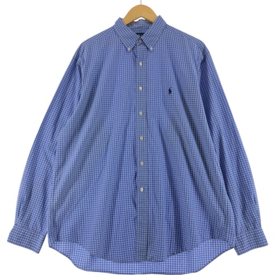 古着 ラルフローレン Ralph Lauren YARMOUTH 長袖 ボタンダウンチェックシャツ メンズXL相当/eaa523750