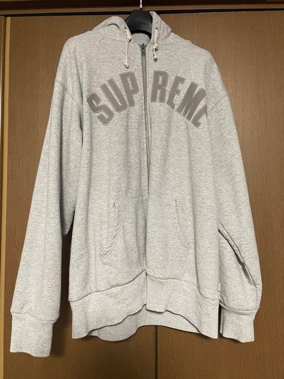 supreme アーチロゴ フルジップパーカー サーマル地