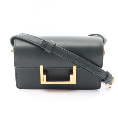 サンローランパリ SAINT LAURENT PARIS クラシック ルル ショルダーバッグ バッグ レザー レディース グリーン系 318249 【中古】