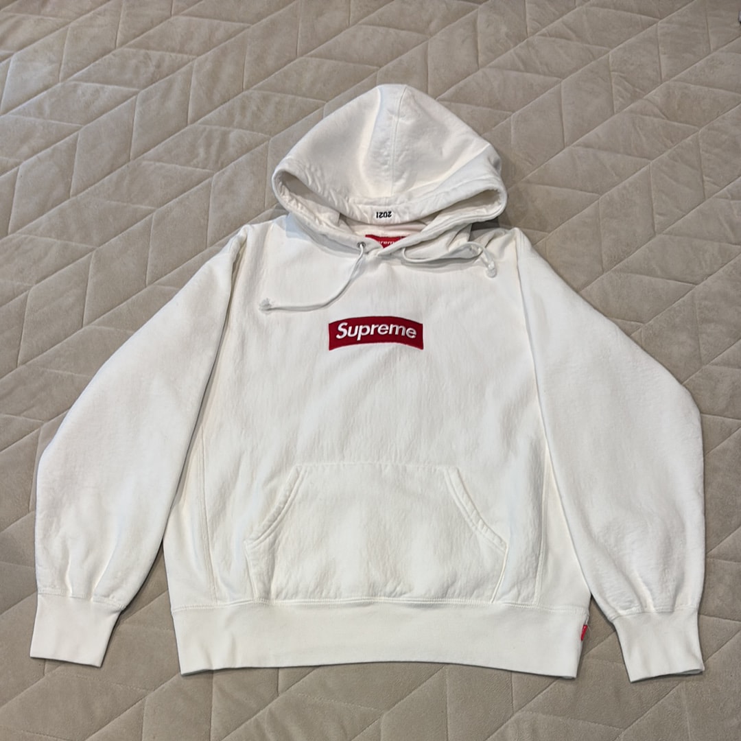 Supreme Box Logo Hooded Sweatshirt "White" (21FW)