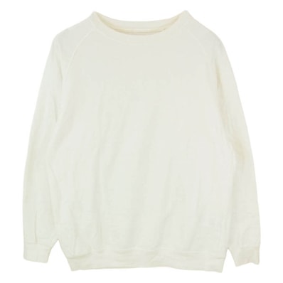 COMOLI コモリ 22AW W03-05008 コットン シルク クルーネック ラグラン 長袖 Tシャツ オフホワイト系 2【中古】