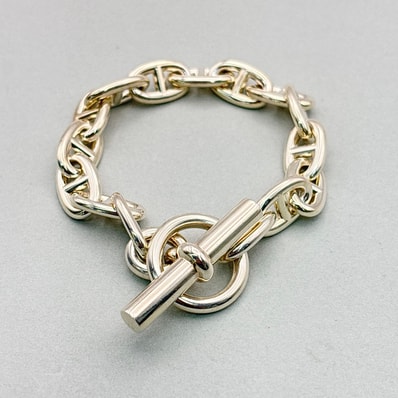 HERMES エルメス シェーヌダンクル ブレスレット MM ブレスレット シルバー925 シルバー メンズ【中古】