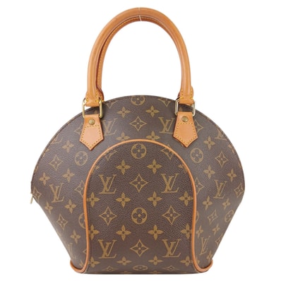 LOUIS VUITTON ルイ・ヴィトン モノグラム エリプス PM ハンドバッグ M51127 モノグラム ヌメ革 ブラウン レディース【中古】