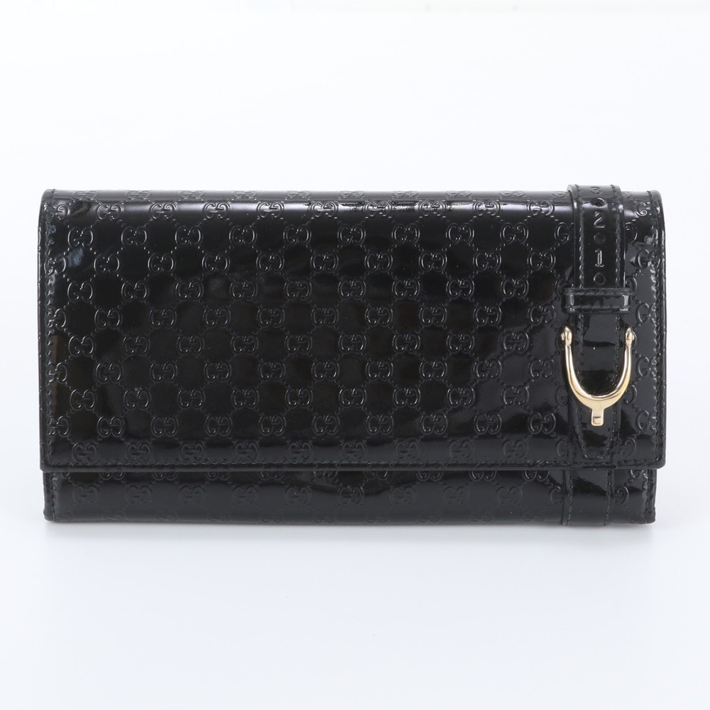 ■美品 グッチ グッチシマニース マイクロ 309760 長財布 レザー