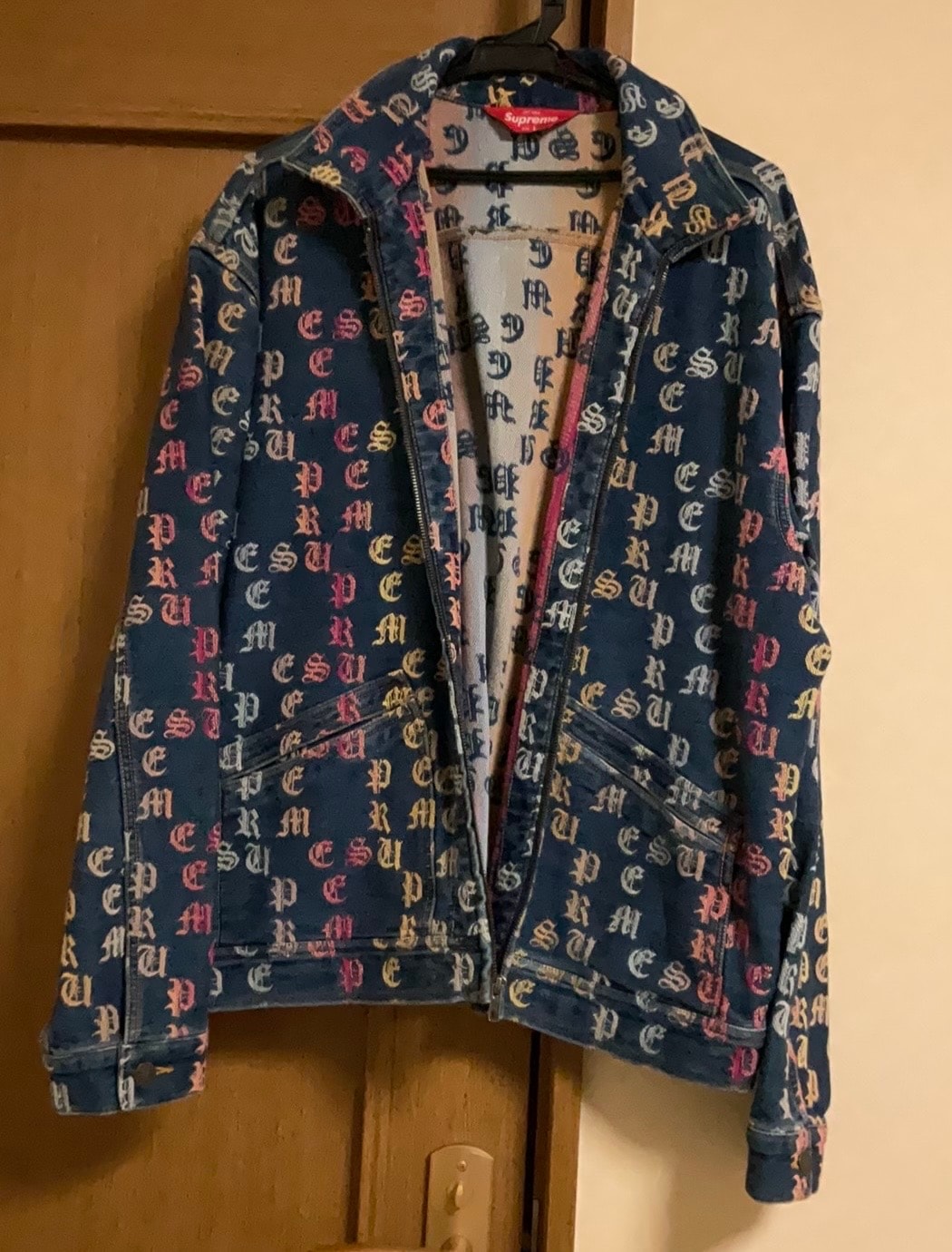Supreme Gradient Jacquard Denim Work Jacket 