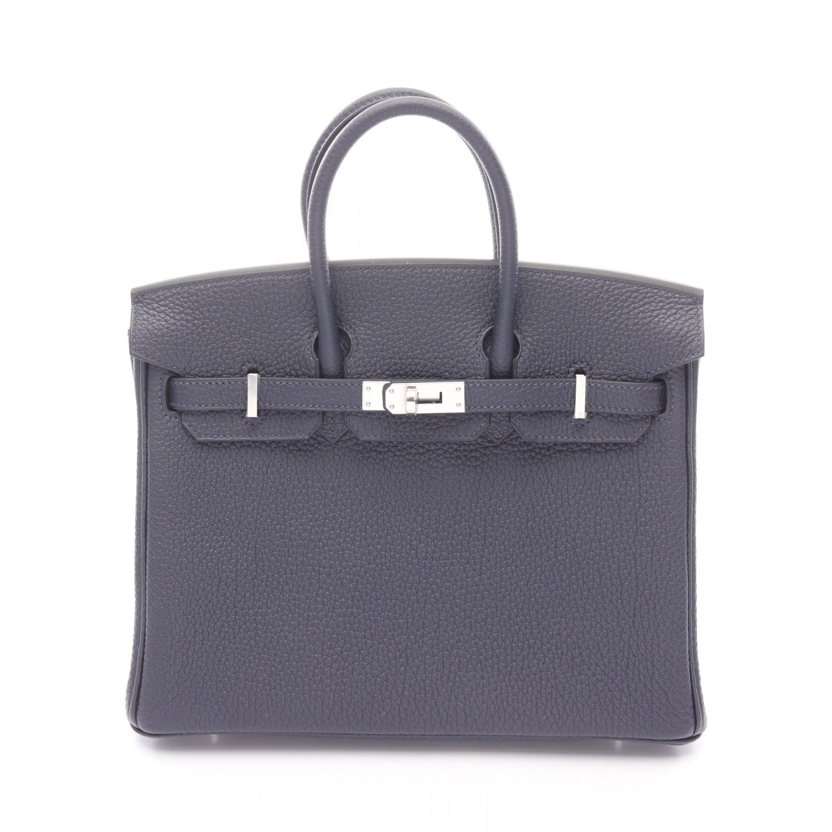 エルメス HERMES バーキン25 ブルーニュイ ハンドバッグ バッグ トゴ トゴ K刻印(2025年製造) レディース ネイビー系 【中古】