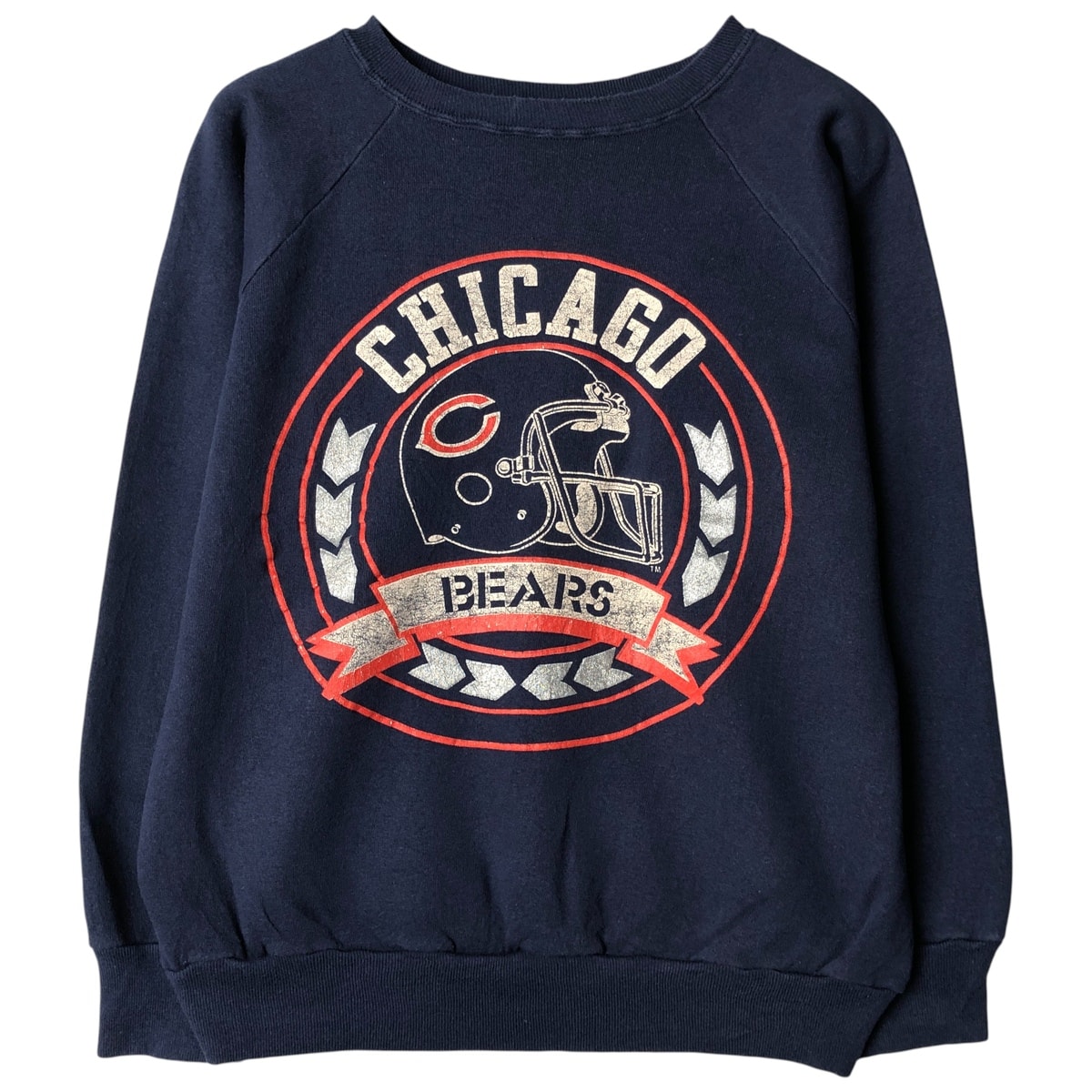 古着 80年代 チャンピオン Champion トリコタグ NFL CHICAGO BEARS シカゴベアーズ プリントスウェットシャツ トレーナー USA製 メンズL相当 ヴィンテージ/eaa606191