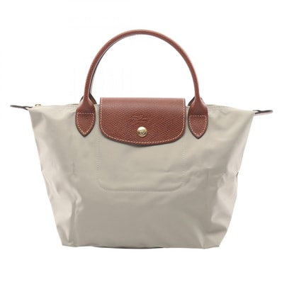 ロンシャン Longchamp ル プリアージュ オリジナル S トップハンドル ハンドバッグ バッグ キャンバス レザー レディース ベージュ系 L1621089349 【新品】