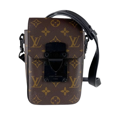 ルイ ヴィトン LOUIS VUITTON ショルダーバッグ モノグラム マカサー モノグラム Sロック ヴェルティカル ウェアラブル ウォレット モノグラムキャンバス ブラウン/ブラック メンズ M81522【中古】 z9398