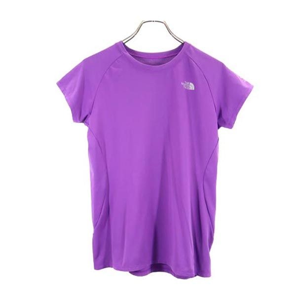 THE NORTH FACE ノースフェイス ロゴプリント 半袖 Tシャツ M 紫