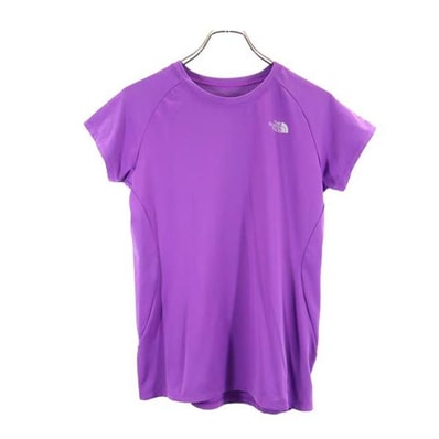 THE NORTH FACE ノースフェイス ロゴプリント 半袖 Tシャツ M 紫