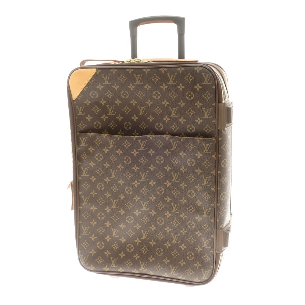【中古】ルイ ヴィトン LOUIS VUITTON ペガス55 モノグラム キャリーバッグ ブラウン【W35xD15】【ユニセックス】