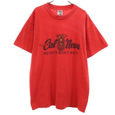 ONEITA オニータ 90s オールド CALNEVA 半袖 Tシャツ L レッド シングルステッチ