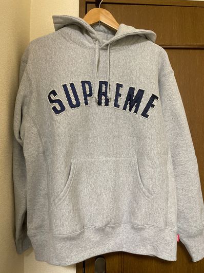 Supreme Pearl Logo Hooded Sweatshirt "Grey"