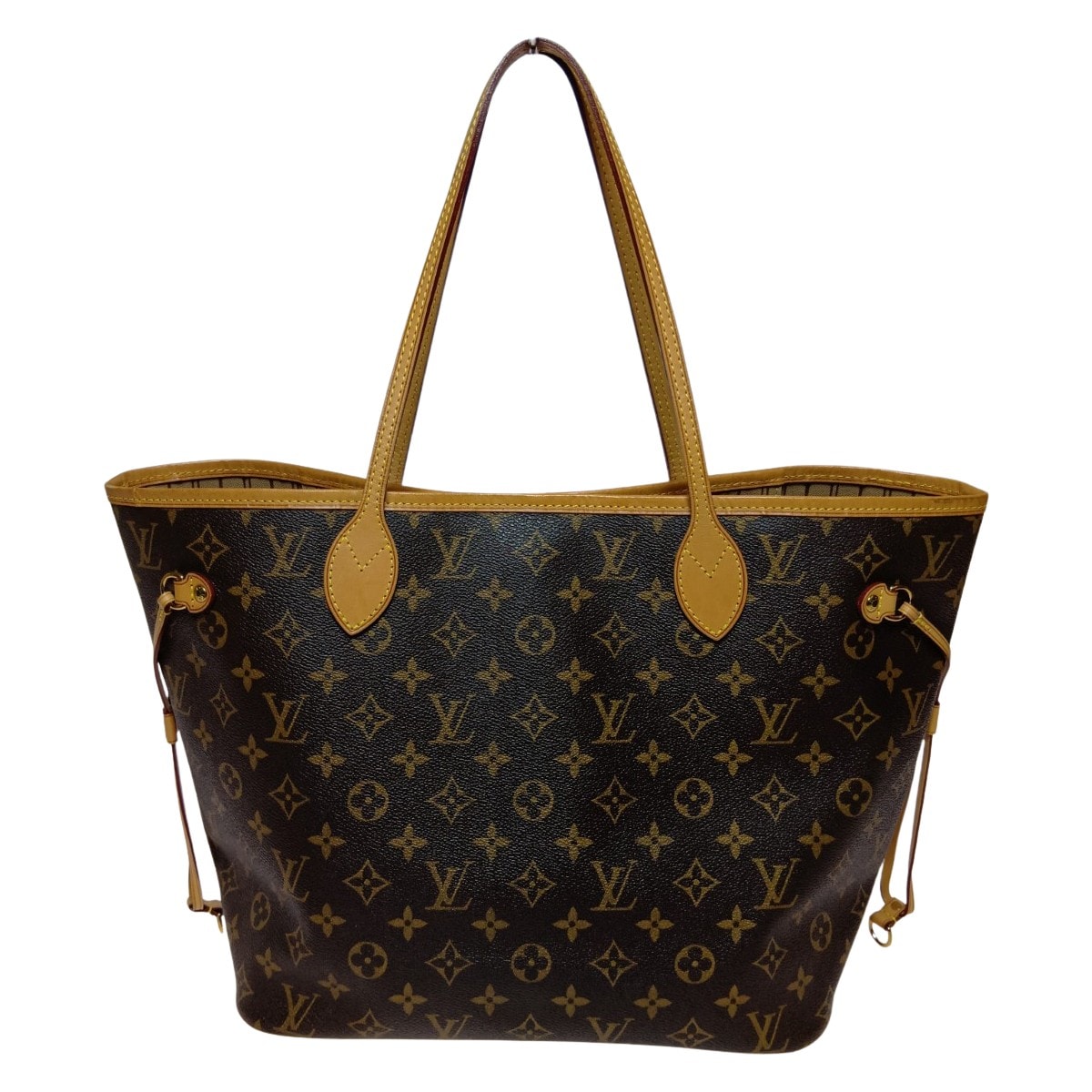 LOUIS VUITTON ルイヴィトン モノグラム ネヴァーフルMM トートバッグ M46975 ブラウン ポーチ欠品